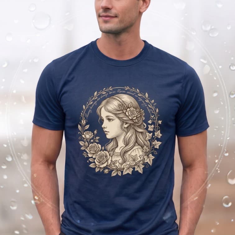 Lightweight 120 GSM Polyester Round Neck T-Shirt – Custom Photo Print ( Size: S, M ,L, XL, XXL )