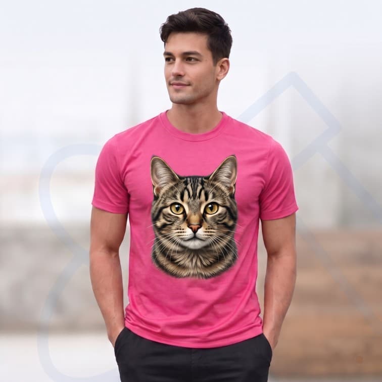 Lightweight 120 GSM Polyester Round Neck T-Shirt – Custom Photo Print ( Size: S, M ,L, XL, XXL ) image 3