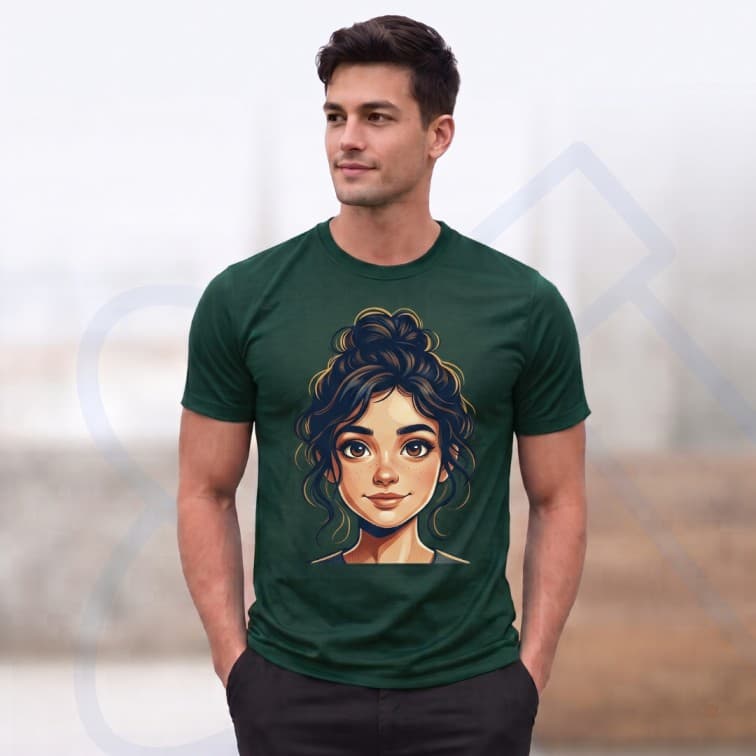 Lightweight 120 GSM Polyester Round Neck T-Shirt – Custom Photo Print ( Size: S, M ,L, XL, XXL ) image 4