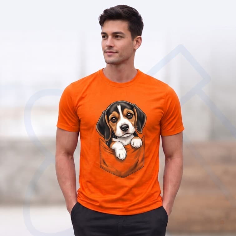Lightweight 120 GSM Polyester Round Neck T-Shirt – Custom Photo Print ( Size: S, M ,L, XL, XXL ) image 2
