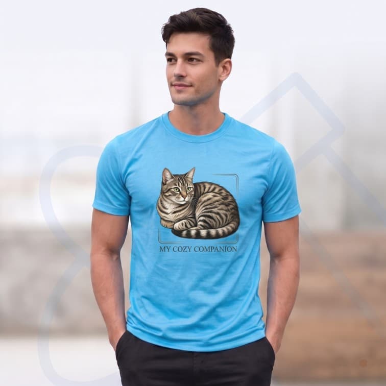 Lightweight 120 GSM Polyester Round Neck T-Shirt – Custom Photo Print ( Size: S, M ,L, XL, XXL ) image 5