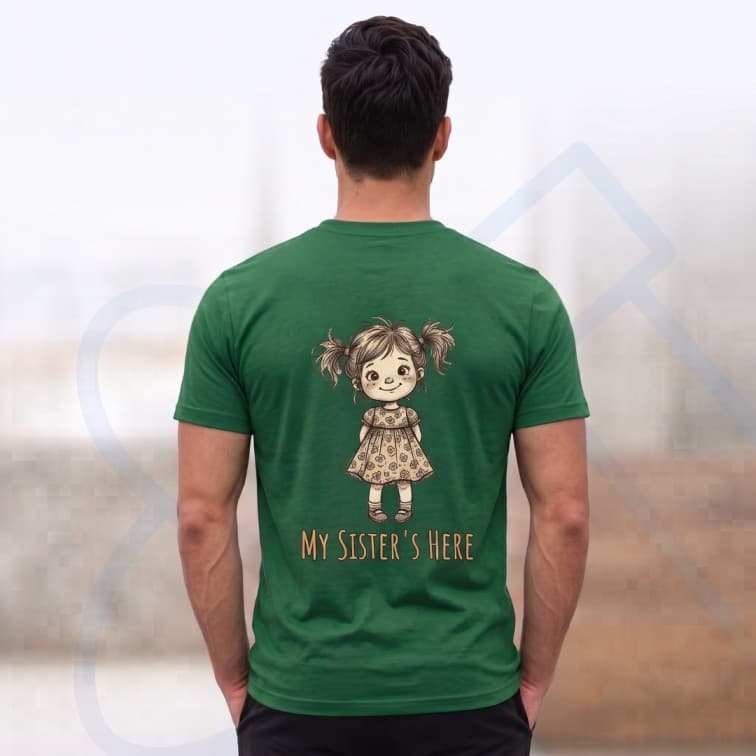Lightweight 120 GSM Polyester Round Neck T-Shirt – Custom Photo Print ( Size: S, M ,L, XL, XXL ) image 5