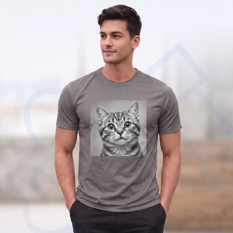 Lightweight 120 GSM Polyester Round Neck T-Shirt – Custom Photo Print ( Size: S, M ,L, XL, XXL ) image 5