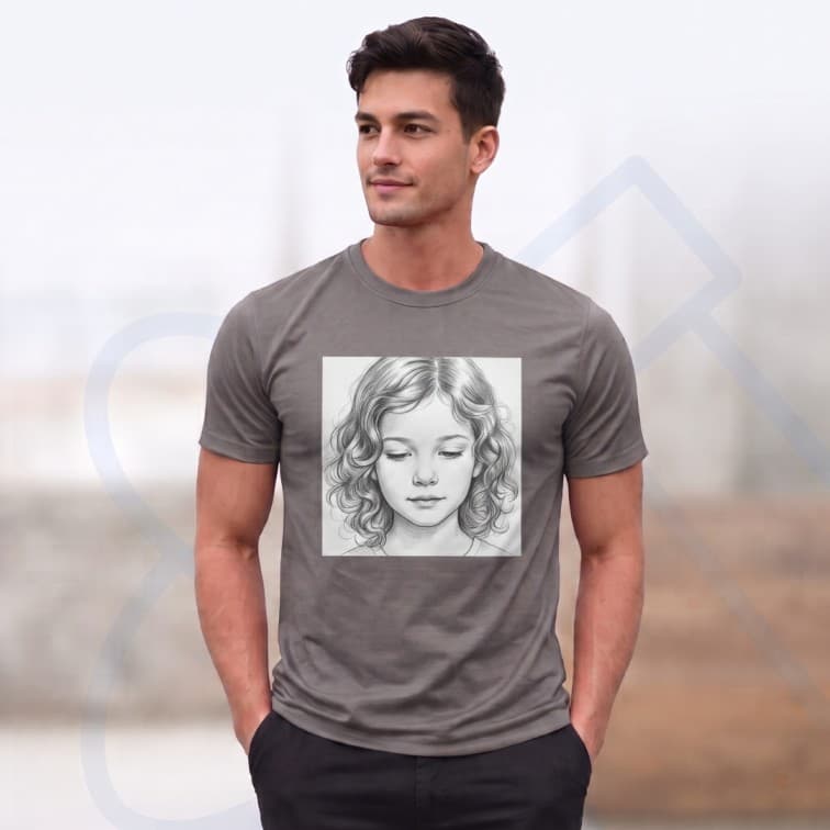 Lightweight 120 GSM Polyester Round Neck T-Shirt – Custom Photo Print ( Size: S, M ,L, XL, XXL )