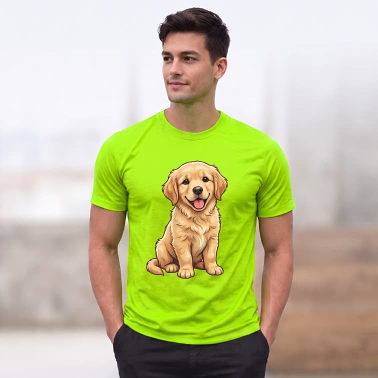 Lightweight 120 GSM Polyester Round Neck T-Shirt – Custom Photo Print ( Size: S, M ,L, XL, XXL )