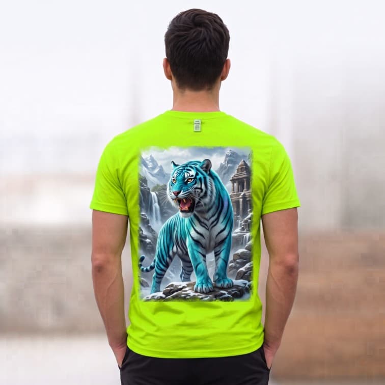 Lightweight 120 GSM Polyester Round Neck T-Shirt – Custom Photo Print ( Size: S, M ,L, XL, XXL ) image 5