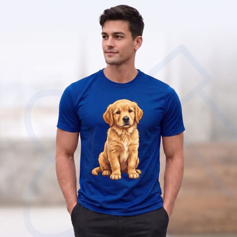 Lightweight 120 GSM Polyester Round Neck T-Shirt – Custom Photo Print ( Size: S, M ,L, XL, XXL )