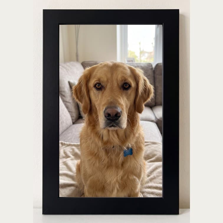 6x4 Inch Classic Black Fibre Photo Frame image 5