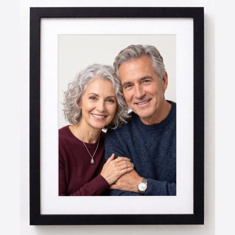 8x10 Inch Classic Black Fibre Photo Frame image 4