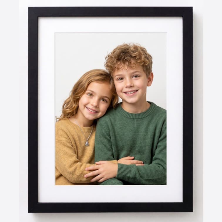 8x10 Inch Classic Black Fibre Photo Frame image 3