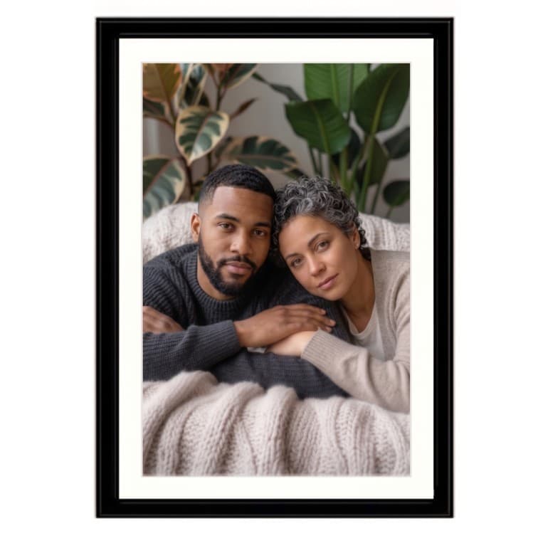 8x12 Inch Classic Black Fibre Photo Frame image 2