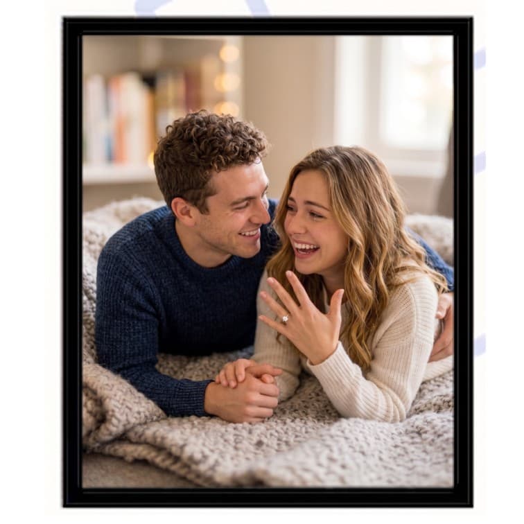 10x12 Inch Classic Black Fibre Photo Frame image 2