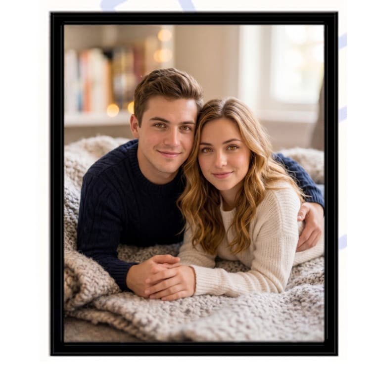 10x12 Inch Classic Black Fibre Photo Frame image 5