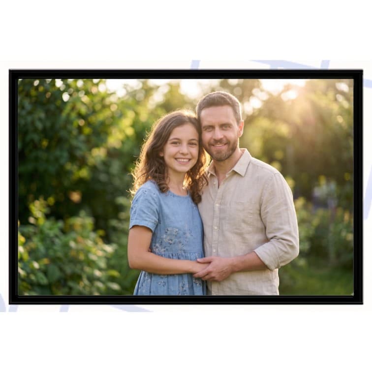 12x18 Inch Classic Black Fibre Photo Frame