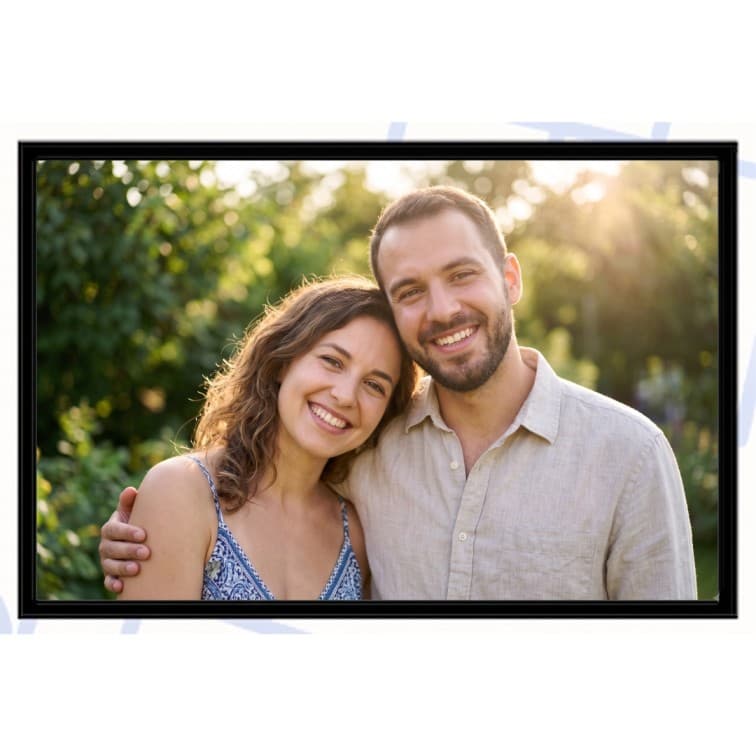 12x18 Inch Classic Black Fibre Photo Frame image 2