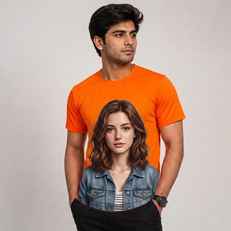 DotNet Men's 160 GSM Custom Graphic T-Shirt ( Size: S, M,L, XL, XXL )