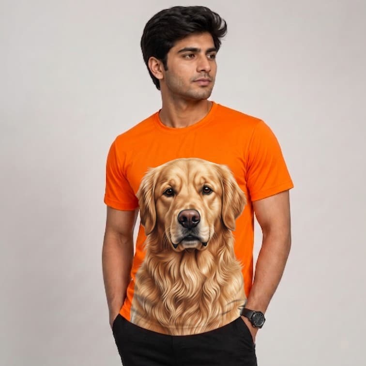 DotNet Men's 160 GSM Custom Graphic T-Shirt ( Size: S, M,L, XL, XXL ) image 2