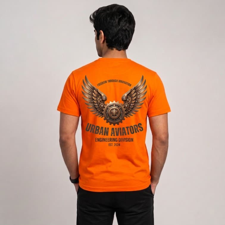 DotNet Men's 160 GSM Custom Graphic T-Shirt ( Size: S, M,L, XL, XXL ) image 4
