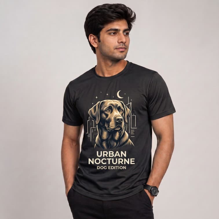 DotNet Men's 160 GSM Custom Graphic T-Shirt ( Size: S, M,L, XL, XXL ) image 4