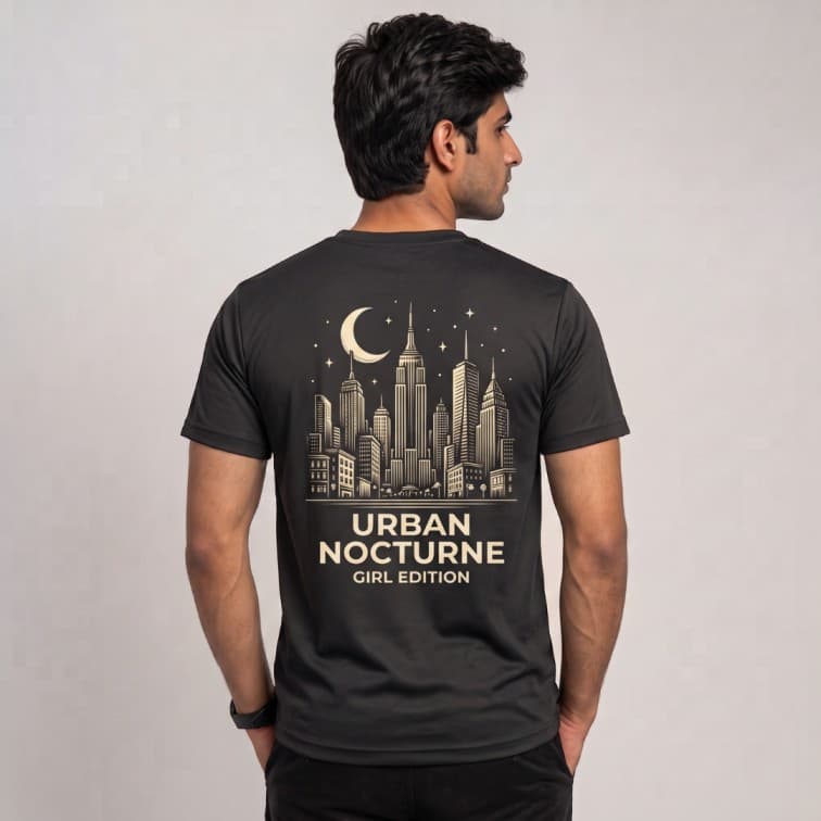 DotNet Men's 160 GSM Custom Graphic T-Shirt ( Size: S, M,L, XL, XXL ) image 2