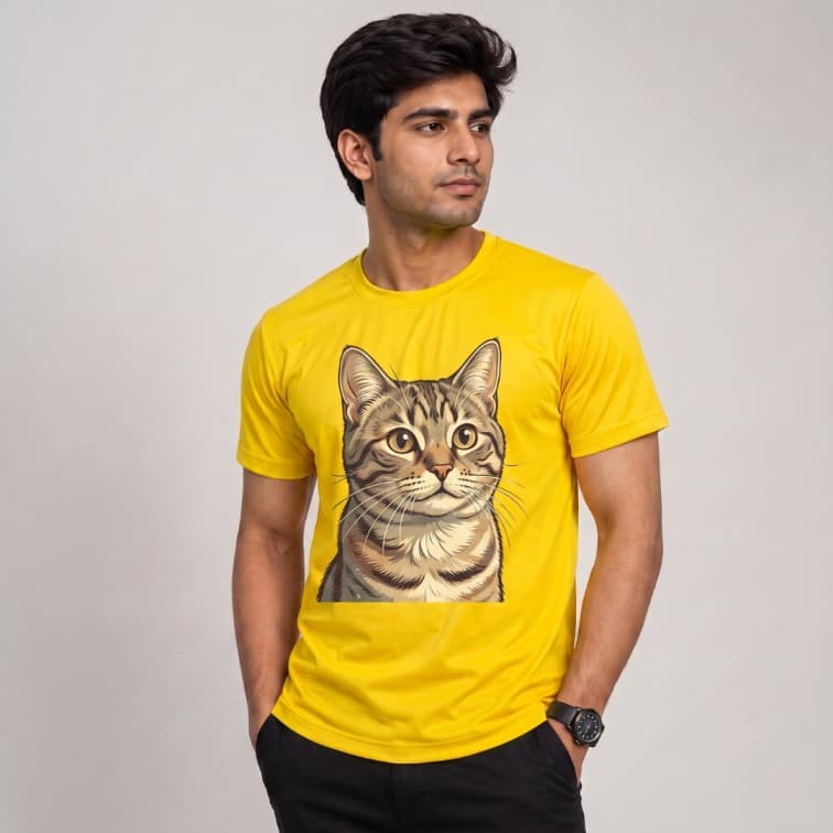 DotNet Men's 160 GSM Custom Graphic T-Shirt ( Size: S, M,L, XL, XXL ) image 5