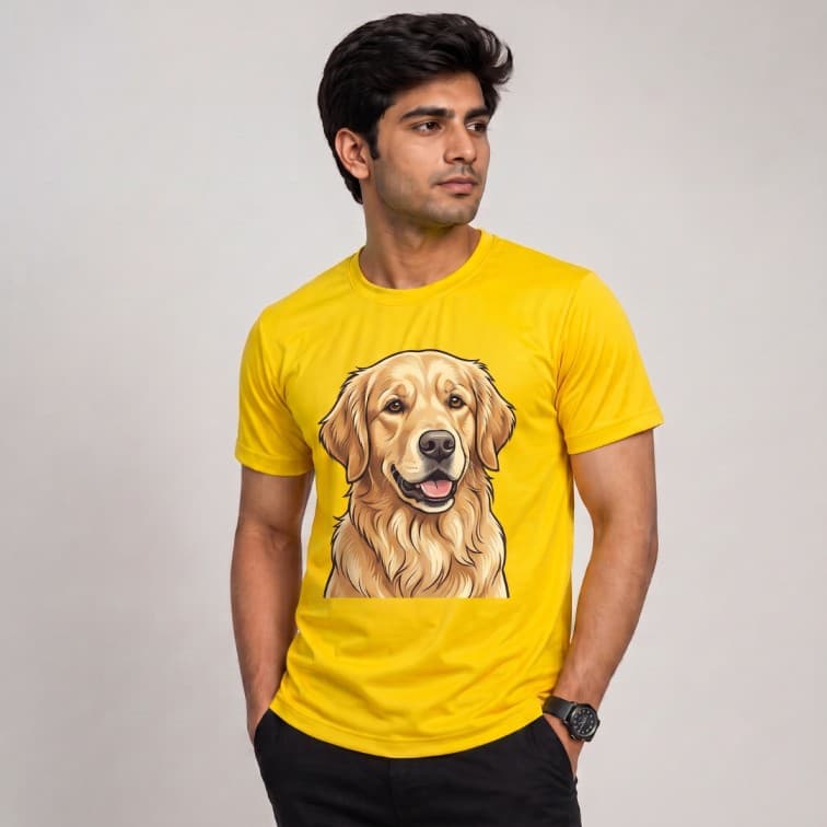 DotNet Men's 160 GSM Custom Graphic T-Shirt ( Size: S, M,L, XL, XXL ) image 4