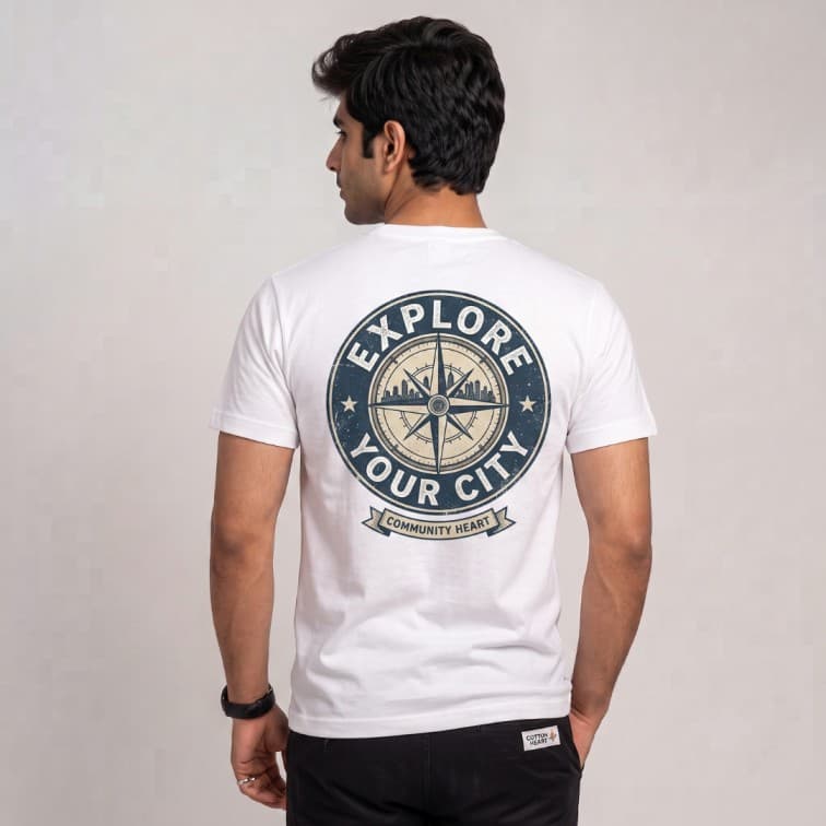 DotNet Men's 160 GSM Custom Graphic T-Shirt ( Size: S, M,L, XL, XXL ) image 2