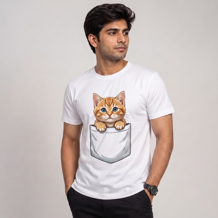 DotNet Men's 160 GSM Custom Graphic T-Shirt ( Size: S, M,L, XL, XXL )