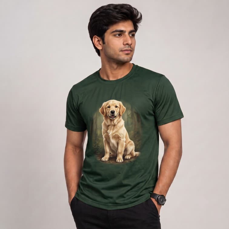 DotNet Men's 160 GSM Custom Graphic T-Shirt ( Size: S, M,L, XL, XXL ) image 2