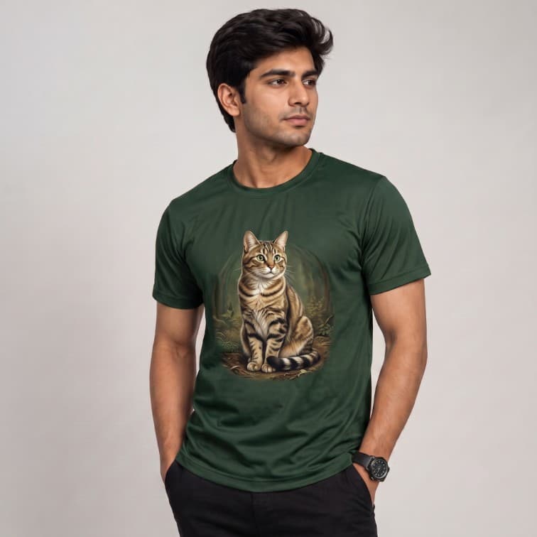 DotNet Men's 160 GSM Custom Graphic T-Shirt ( Size: S, M,L, XL, XXL )