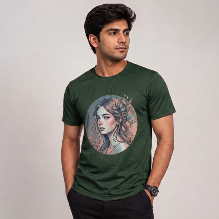 DotNet Men's 160 GSM Custom Graphic T-Shirt ( Size: S, M,L, XL, XXL ) image 5