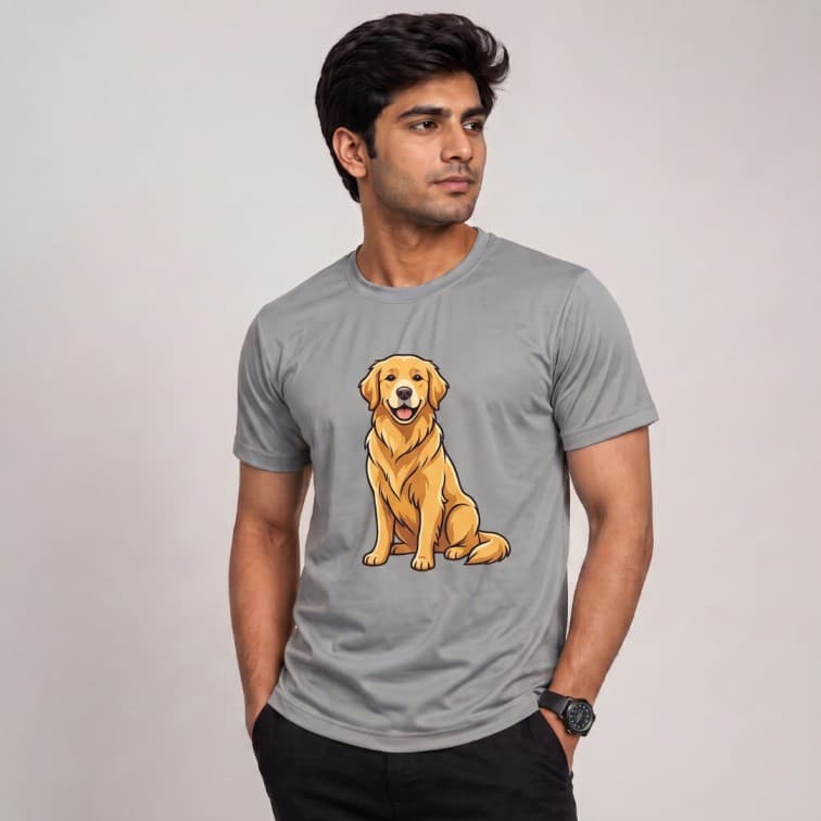 DotNet Men's 160 GSM Custom Graphic T-Shirt ( Size: S, M,L, XL, XXL ) image 3