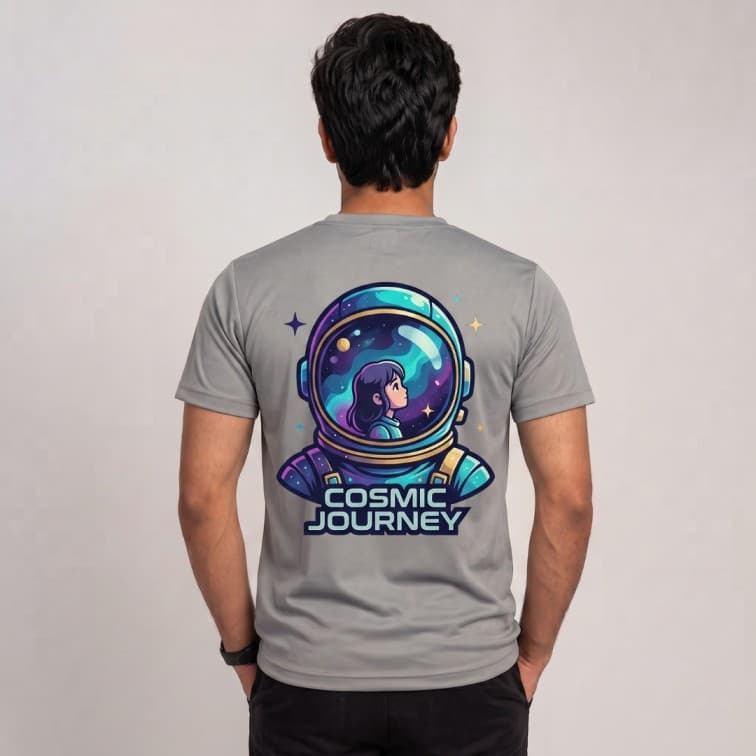 DotNet Men's 160 GSM Custom Graphic T-Shirt ( Size: S, M,L, XL, XXL ) image 5
