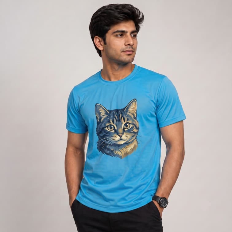 DotNet Men's 160 GSM Custom Graphic T-Shirt ( Size: S, M,L, XL, XXL ) image 4