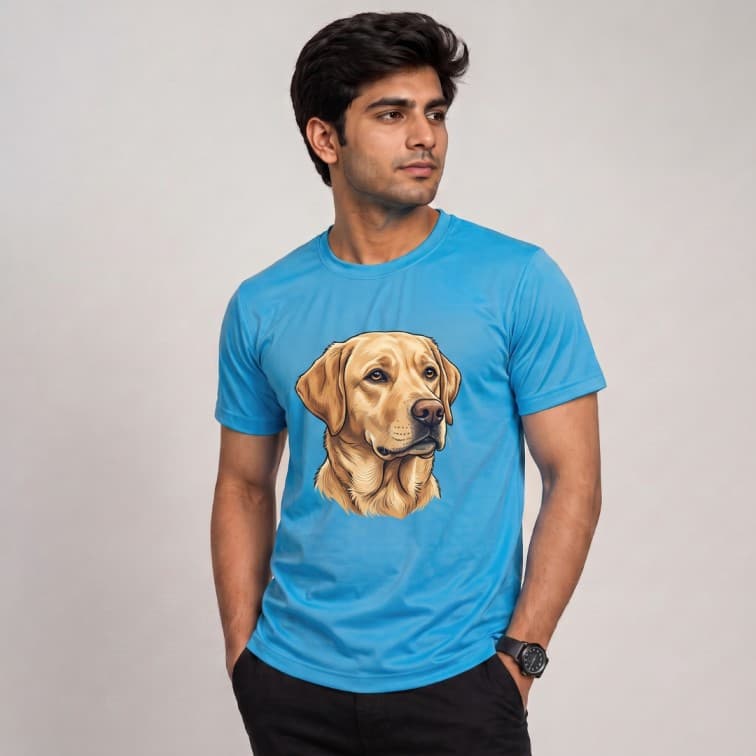 DotNet Men's 160 GSM Custom Graphic T-Shirt ( Size: S, M,L, XL, XXL )