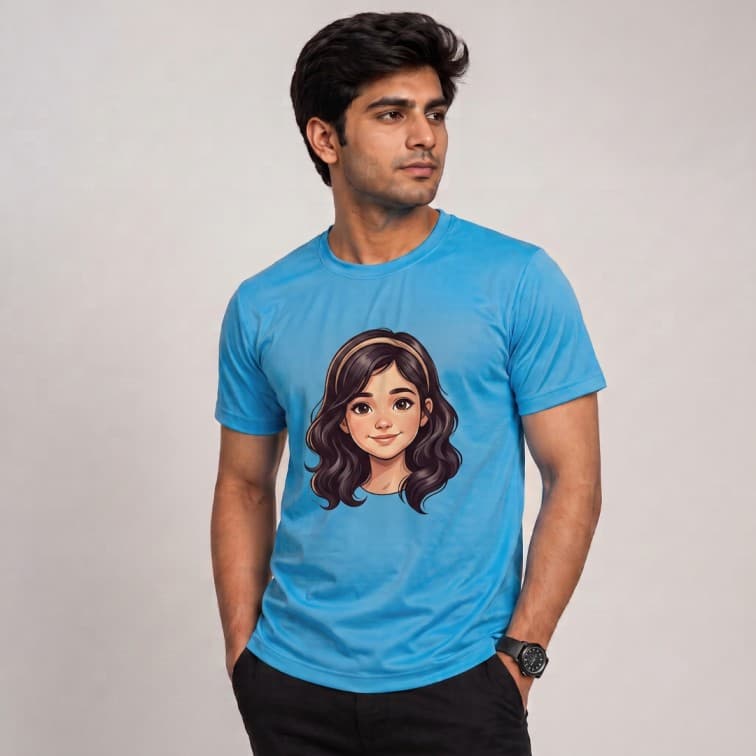 DotNet Men's 160 GSM Custom Graphic T-Shirt ( Size: S, M,L, XL, XXL ) image 2