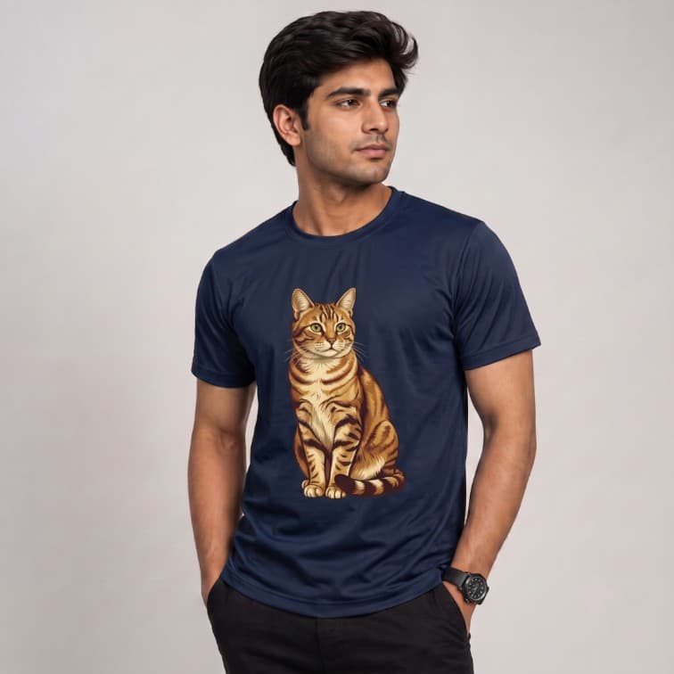DotNet Men's 160 GSM Custom Graphic T-Shirt ( Size: S, M,L, XL, XXL )