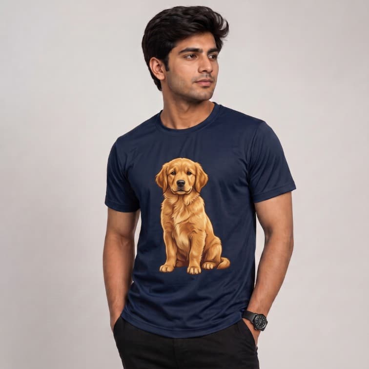 DotNet Men's 160 GSM Custom Graphic T-Shirt ( Size: S, M,L, XL, XXL ) image 2