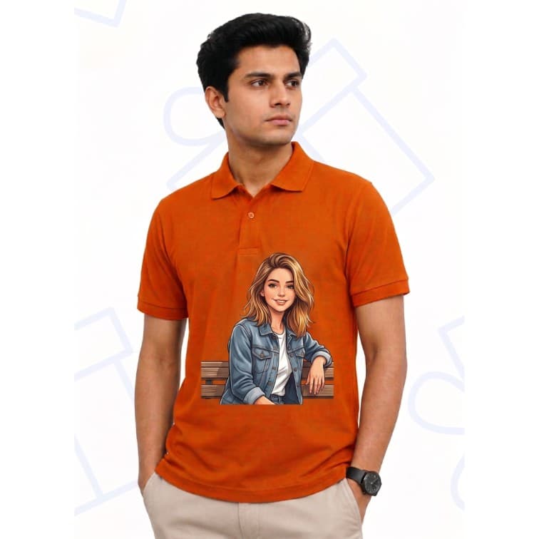 Dot Net Collar Men's 160 GSM Custom Graphic T-Shirt ( Size: S, M,L, XL, XXL ) image 2