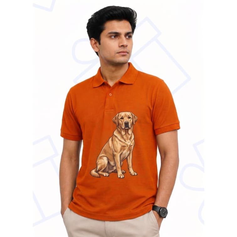 Dot Net Collar Men's 160 GSM Custom Graphic T-Shirt ( Size: S, M,L, XL, XXL ) image 5