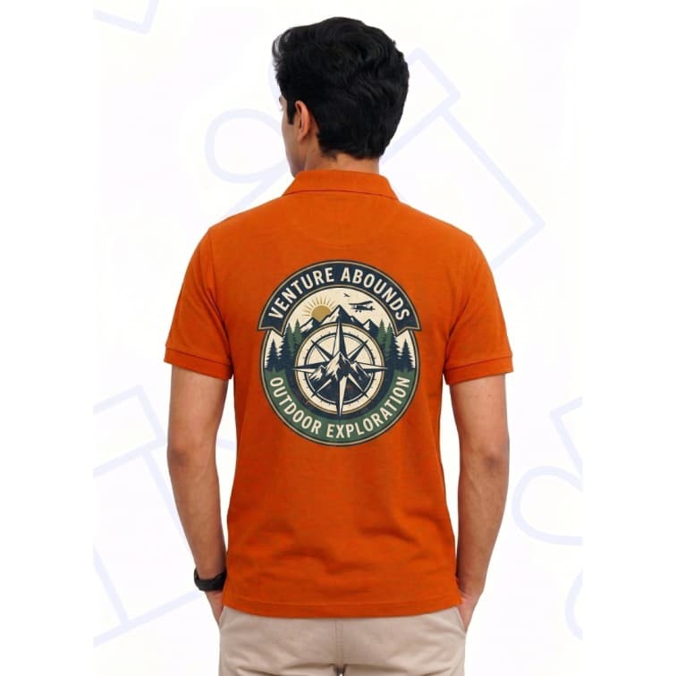 Dot Net Collar Men's 160 GSM Custom Graphic T-Shirt ( Size: S, M,L, XL, XXL ) image 4