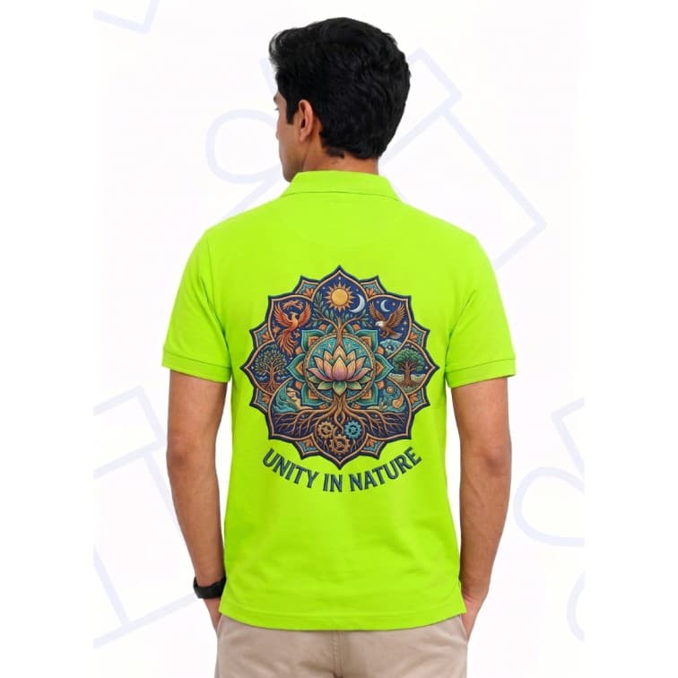 Dot Net Collar Men's 160 GSM Custom Graphic T-Shirt ( Size: S, M,L, XL, XXL ) image 5