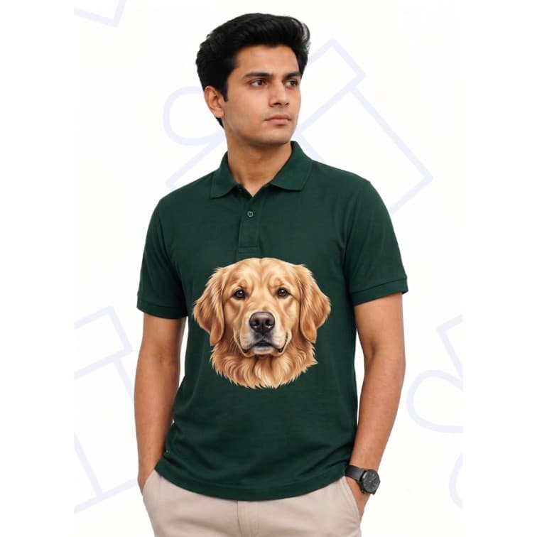 Dot Net Collar Men's 160 GSM Custom Graphic T-Shirt ( Size: S, M,L, XL, XXL ) image 3