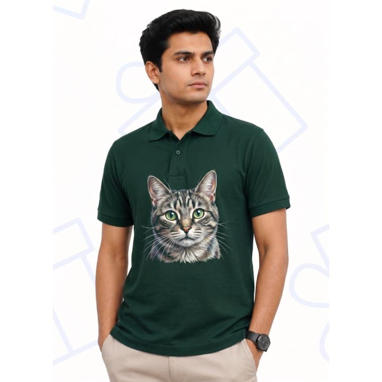 Dot Net Collar Men's 160 GSM Custom Graphic T-Shirt ( Size: S, M,L, XL, XXL )