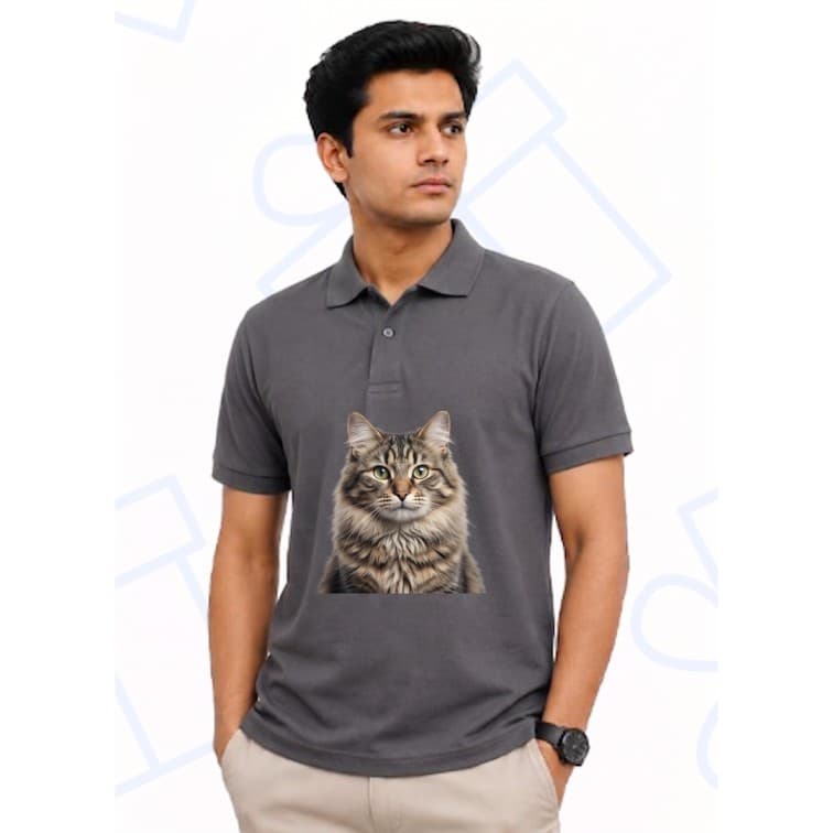 Dot Net Collar Men's 160 GSM Custom Graphic T-Shirt ( Size: S, M,L, XL, XXL ) image 3