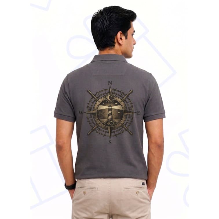 Dot Net Collar Men's 160 GSM Custom Graphic T-Shirt ( Size: S, M,L, XL, XXL ) image 2