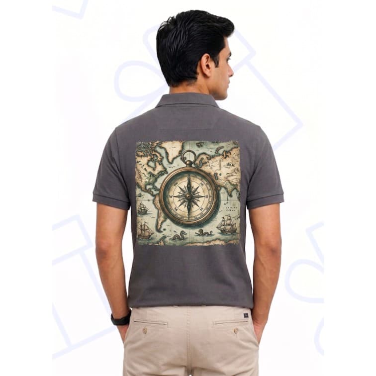Dot Net Collar Men's 160 GSM Custom Graphic T-Shirt ( Size: S, M,L, XL, XXL ) image 4