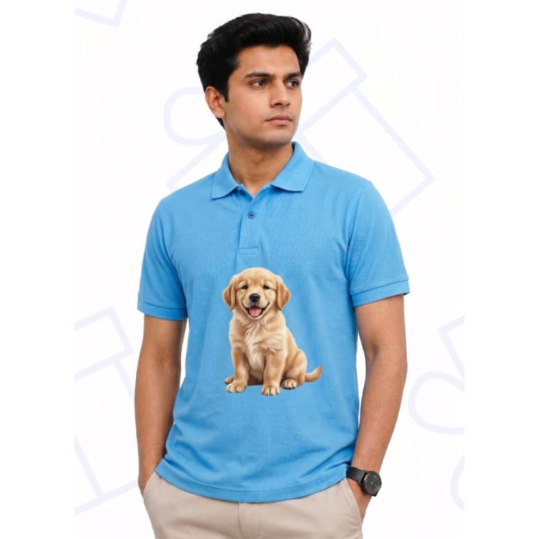 Dot Net Collar Men's 160 GSM Custom Graphic T-Shirt ( Size: S, M,L, XL, XXL ) image 3