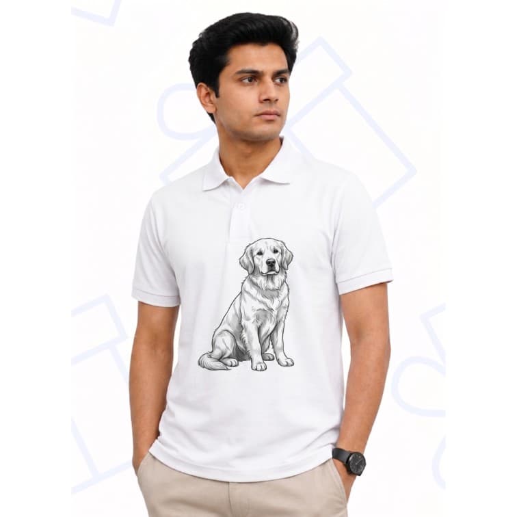 Dot Net Collar Men's 160 GSM Custom Graphic T-Shirt ( Size: S, M,L, XL, XXL ) image 4