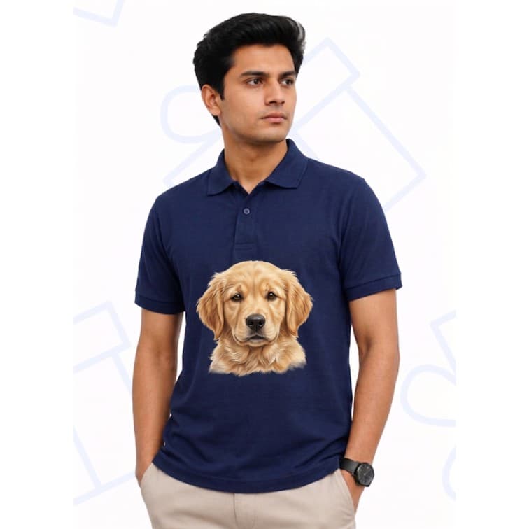 Dot Net Collar Men's 160 GSM Custom Graphic T-Shirt ( Size: S, M,L, XL, XXL )